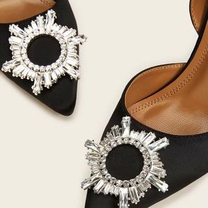 Rhinestone slingback heels